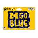Michigan Wolverines 4 X 6" Sketch Decal