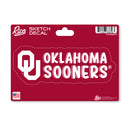 Oklahoma Sooners 4 X 6" Sketch Decal