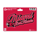 Miami of Ohio Redhawks 4 X 6" Vintage Decal