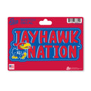 Kansas Jayhawks 4 X 6" Sketch Decal