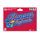 Kansas Jayhawks 4 X 6" Vintage Decal