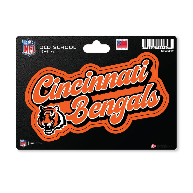 Cincinnati Bengals 4 X 6" Vintage Decal