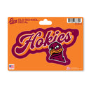 Virginia Tech Hokies 4 X 6" Vintage Decal