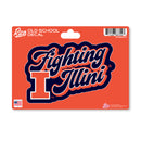 Illinois Fighting Illini 4 X 6" Vintage Decal