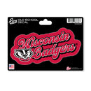Wisconsin Badgers 4 X 6" Vintage Decal