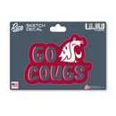 Washington State Cougars 4 X 6" Sketch Decal