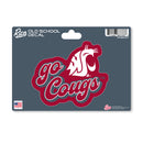 Washington State Cougars 4 X 6" Vintage Decal