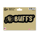 Colorado Buffaloes 4 X 6" Sketch Decal