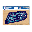 Charlotte Hornets 4 X 6" Vintage Decal