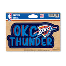 Oklahoma City Thunder 4 X 6" Sketch Decal