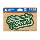Milwaukee Bucks 4 X 6" Vintage Decal