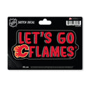 Calgary Flames 4 X 6" Sketch Decal