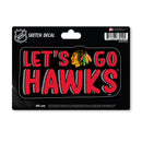 Chicago Blackhawks 4 X 6" Sketch Decal