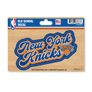 New York Knicks 4 X 6" Vintage Decal