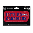 Montreal Canadiens 4 X 6" Sketch Decal
