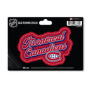 Montreal Canadiens 4 X 6" Vintage Decal