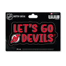 New Jersey Devils 4 X 6" Sketch Decal