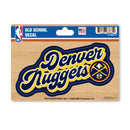 Denver Nuggets 4 X 6" Vintage Decal