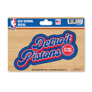 Detroit Pistons 4 X 6" Vintage Decal