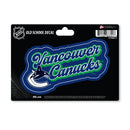 Vancouver Canucks 4 X 6" Vintage Decal