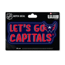 Washington Capitals 4 X 6" Sketch Decal
