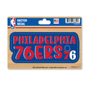 Philadelphia 76ers 4 X 6" Sketch Decal