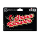 Ottawa Senators 4 X 6" Vintage Decal