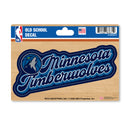 Minnesota Timberwolves 4 X 6" Vintage Decal