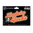 Anaheim Ducks 4 X 6" Vintage Decal