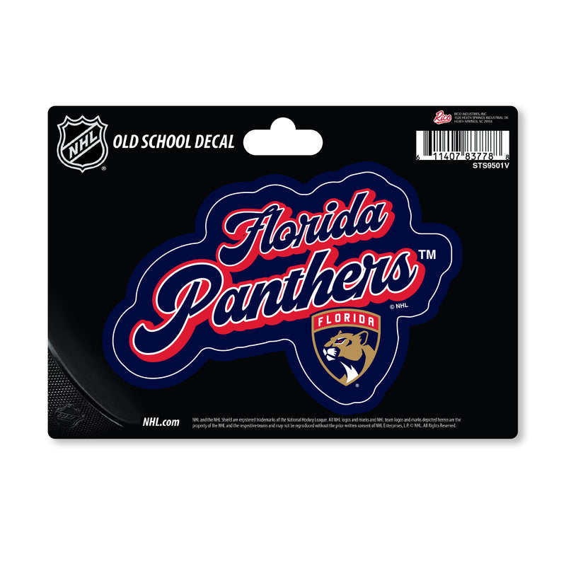 Florida Panthers 4 X 6" Vintage Decal