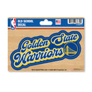 Golden State Warriors 4 X 6" Vintage Decal