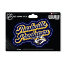 Nashville Predators 4 X 6" Vintage Decal