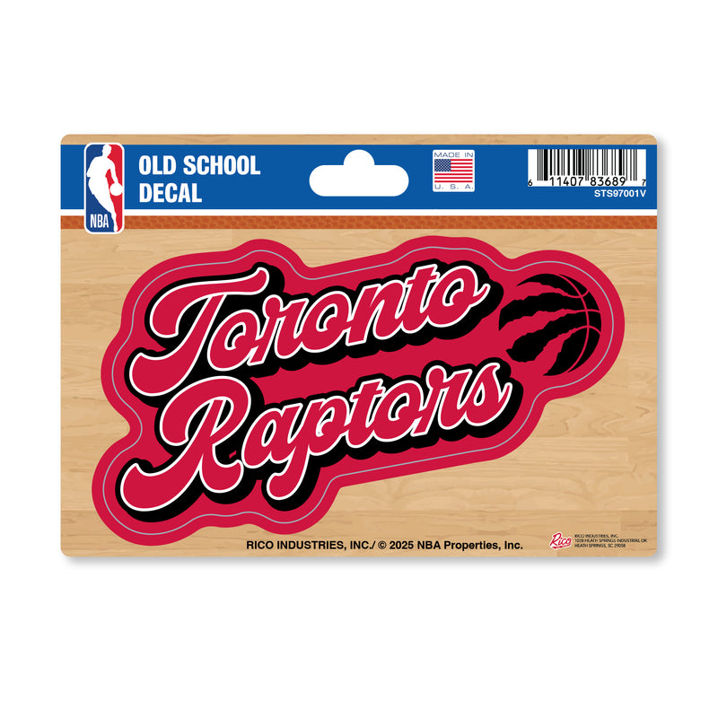 Toronto Raptors 4 X 6" Vintage Decal