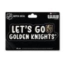 Vegas Golden Knights 4 X 6" Sketch Decal