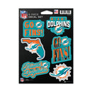 Miami Dolphins 6-Piece Decal Set
