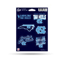North Carolina Tar Heels 6-Piece Decal Set