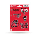 North Carolina State Wolfpack 6-Piece Decal Set