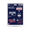 Connecticut Huskies 6-Piece Decal Set