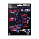 New England Patriots 6-Piece Decal Set
