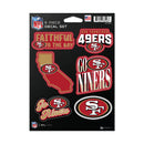 San Francisco 49ers 6-Piece Decal Set