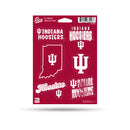 Indiana Hoosiers 6-Piece Decal Set