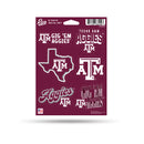 Texas A&M Aggies 6-Piece Decal Set