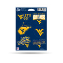 West Virginia Mountaineers 6-Piece Decal Set