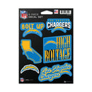 Los Angeles Chargers 6-Piece Decal Set