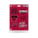 Arkansas Razorbacks 6-Piece Decal Set
