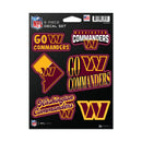 Washington Commanders 6-Piece Decal Set