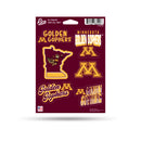 Minnesota Golden Gophers 6-Piece Decal Set