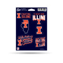 Illinois Fighting Illini 6-Piece Decal Set