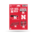 Nebraska Cornhuskers 6-Piece Decal Set
