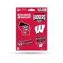 Wisconsin Badgers 6-Piece Decal Set